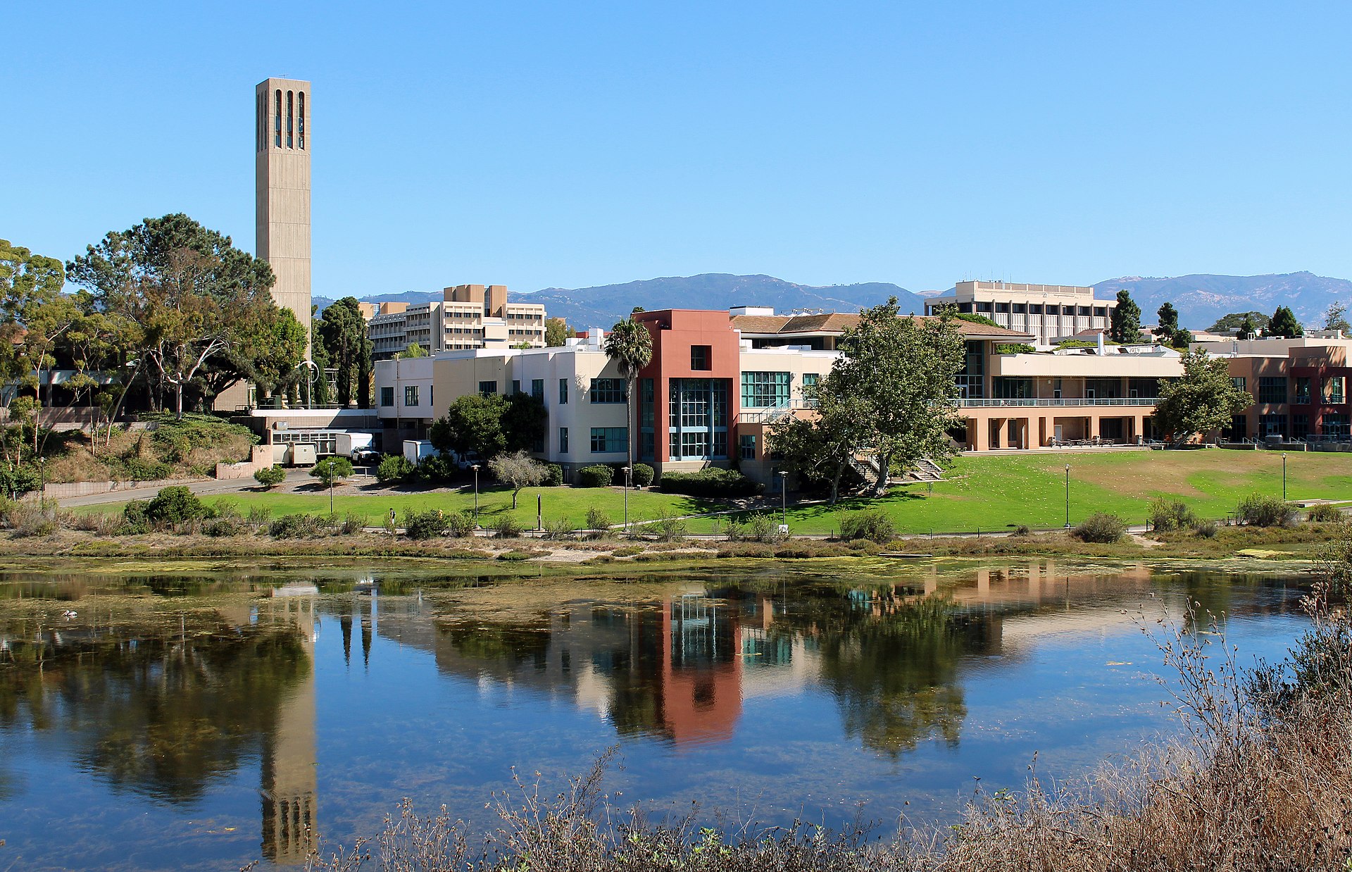 UC Santa Barbara campus — the University Center and Storke Tower